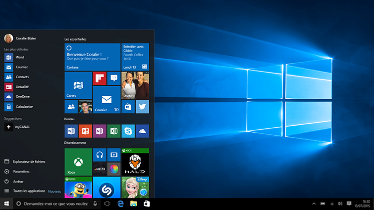 Mes premières impressions windows 10 ! Partie 1